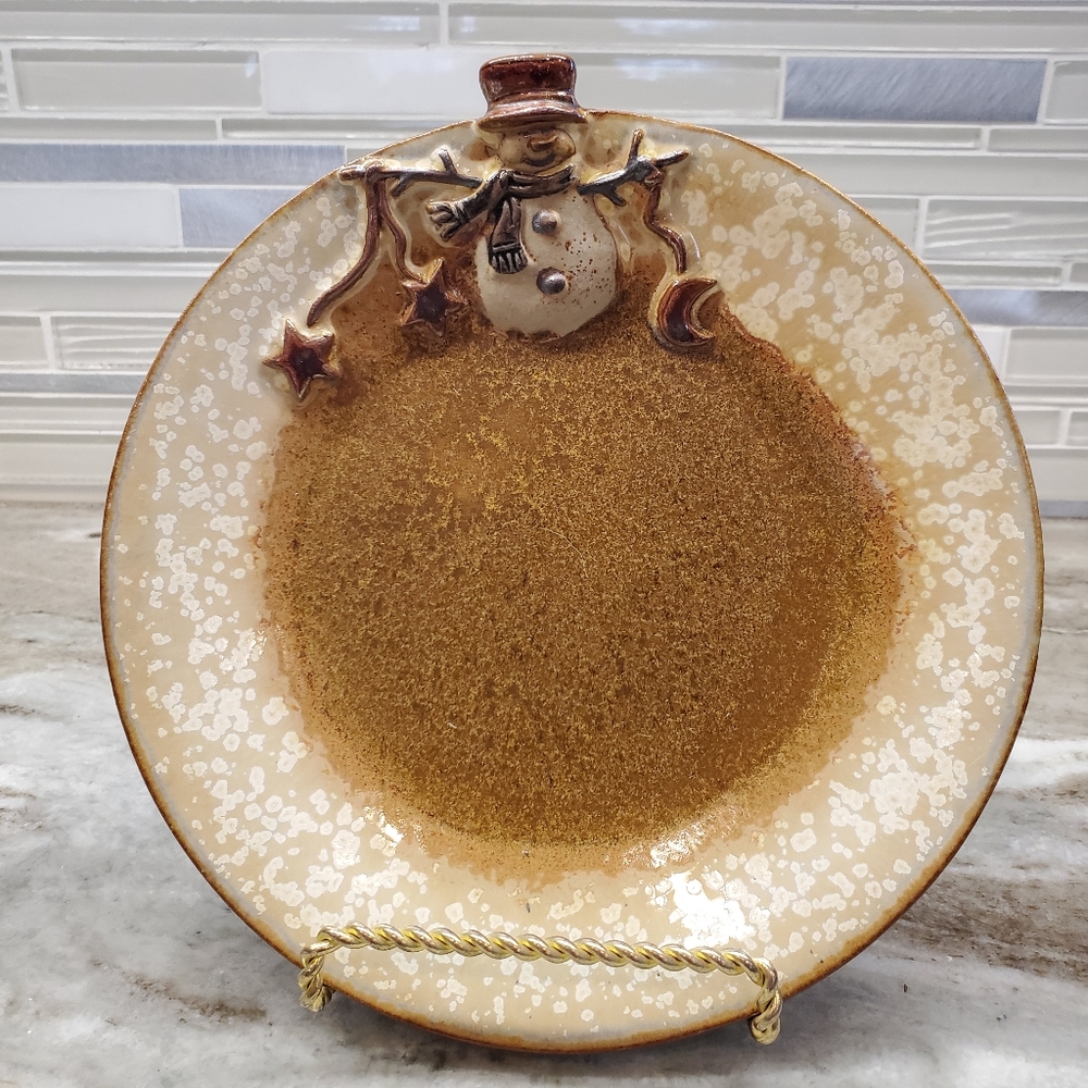 Pottery Folk Art Platter